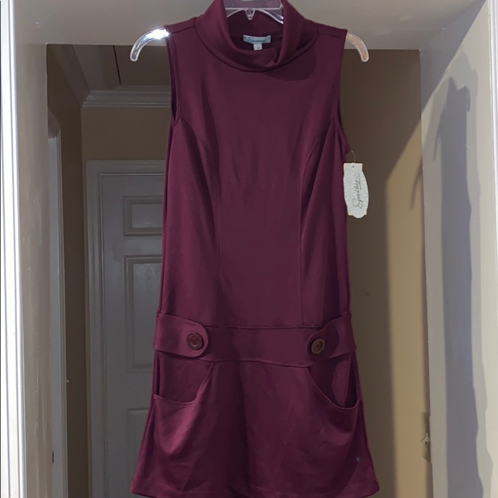 Ladies Speechless dress..S..plum..turtleneck